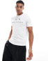 Фото #1 товара Armani Exchange chest logo slim fit t-shirt in white