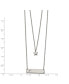 Фото #3 товара Chisel star and Bar Multi Strand 15.5 inch Cable Chain Necklace