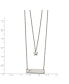 Star and Bar Multi Strand 15.5 inch Cable Chain Necklace