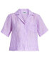 ფოტო #11 პროდუქტის Women's Short-Sleeve Button-Up Shirt