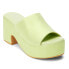 Фото #3 товара BEACH by Matisse Terry Metallic Platform Womens Green Casual Sandals TERRY-339