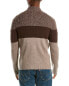 Фото #2 товара Naadam Wool & Cashmere-Blend 1/4-Zip Mock Sweater Men's Brown S