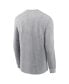 Men's Heather Gray Tennessee Volunteers Legacy Primary Logo Long Sleeve T-Shirt