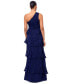 Women's Tiered One-Shoulder Gown