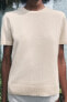 BASIC 100% CASHMERE SHORT SLEEVE TOP