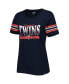 Фото #3 товара Women's Navy Minnesota Twins Team Stripe T-shirt