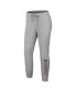 ფოტო #3 პროდუქტის Women's Heather Gray Vegas Golden Knights Knit Long Sleeve Tri-Blend T-shirt and Pants Sleep Set