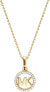 Gold plated necklace with glitter pendant MKC1108AN710 (chain, pendant)