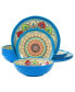 Mandala Micaela 12 Piece Melamine Dinnerware Set, Service for 4