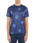 Фото #1 товара Men's Slim-Fit Abstract Floral Performance T-Shirt