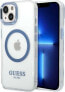 Фото #1 товара Guess Guess GUHMP14MHTRMB iPhone 14 Plus 6,7" niebieski/blue hard case Metal Outline Magsafe NoSize