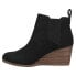Фото #3 товара TOMS Kayley Round Toe Chelsea Booties Womens Black Casual Boots 10019113T