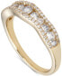 ფოტო #1 პროდუქტის Diamond Wavy Channel-Set Band (3/4 ct. t.w.) in 14k Gold