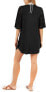 Фото #2 товара Dotti 259223 Women's Resort Lace Up Tunic Cover-Up Black Swimwear Size M