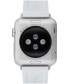 Фото #3 товара Ремешок для часов Coach белый Pearlized Signature C Silicone для Apple Watch 38, 40, 41 мм