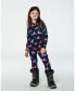 ფოტო #3 პროდუქტის Baby Girls Baby One Piece Thermal Underwear Navy Printed Unicorn