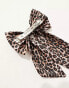 Accessorize hair bow in leopard print