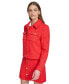 ფოტო #8 პროდუქტის Women's Cropped Long-Sleeve Tweed Blazer