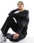 Фото #2 товара New Look oversized striped jumper in charcoal and black