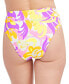 Фото #2 товара Give It A Swirl Printed High-Waist Bikini Bottoms