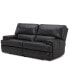 Фото #1 товара Binardo 86" 2 Pc Zero Gravity Leather Sectional with 2 Power Recliners, Created for Macy's