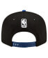 Фото #4 товара Men's Black, Royal Golden State Warriors Official Team Color 2Tone 9FIFTY Snapback Hat