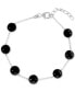 EFFY® Onyx Bead Station Link Bracelet in Sterling Silver