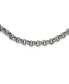 Фото #3 товара Chisel stainless Steel Polished and Textured 24 inch Link Necklace