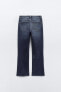 Mid-rise flared cropped trf jeans