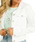 ფოტო #3 პროდუქტის Women's Denim Trucker Jacket