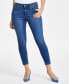 Фото #4 товара Women's Mid-Rise Chain-Detail Skinny Jeans, Created for Macy's