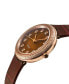 Фото #3 товара Часы GV2 Arezzo Brown Leather 33mm