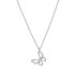 Фото #1 товара Beautiful silver bow tie necklace AJNA0028