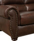 Фото #3 товара Arther 64" Leather Traditional Loveseat