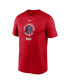 Футболка Nike для мужчин Red Los Angeles Angels City Connect Logo Красный, 2XL - фото #3