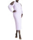Фото #1 товара Plus Size Cold Shoulder Maxi Dress - 20, Rich Navy