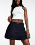 Фото #2 товара GUESS Originals co-ord pleated denim tennis skirt in dark wash