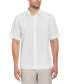ფოტო #1 პროდუქტის Men's Pleated Textured Guayabera Shirt
