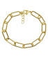 18K Gold Plated or Silver Plated Oval Link Bracelet