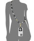 Women's Black and Gray Acrylic Crossbody iPhone Chain