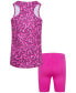 ფოტო #2 პროდუქტის Little Girls Veneer Tank Top and Shorts Set