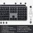 Logitech MX Keys for Mac Advanced Wireless Illuminated Keyboard - Full-size (100%) - RF Wireless + Bluetooth - QWERTZ - Grey