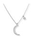 Фото #1 товара Hollywood Sensation moon and Star Necklace for Women