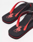 Polo Ralph Lauren flip flop with logo in black