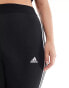 Фото #4 товара adidas Sportswear Plus Essential leggings with three stripes in black