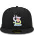 Фото #3 товара Men's Black St. Louis Cardinals Multi-Color Pack 59FIFTY Fitted Hat