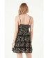 ფოტო #5 პროდუქტის Women's Floral Printed Tiered Mini Dress