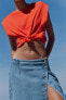 Фото #5 товара Джинсовая юбка миди z1975 на запáхе ZARA