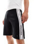 Фото #1 товара Tommy Hilfiger monotype stripe lounge shorts in black