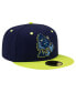 Men's Navy Bowling Green Hot Rods Theme Night Cavemen 59FIFTY Fitted Hat Синий, 7 3/4 - фото #3